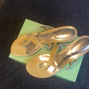 Yellow size 10 sandals nwt